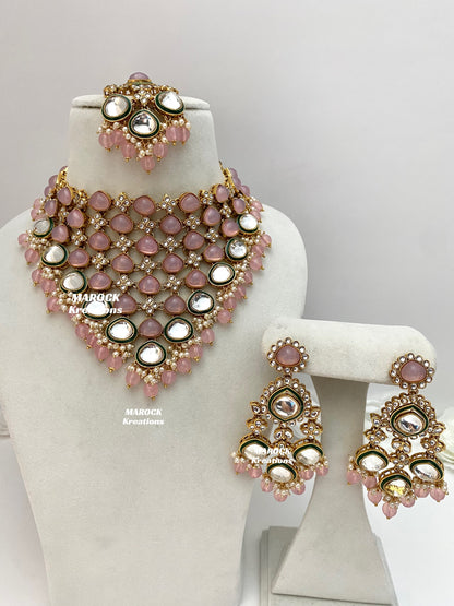 Connie Premium Quality Statement Kundan Necklace/Bridal set