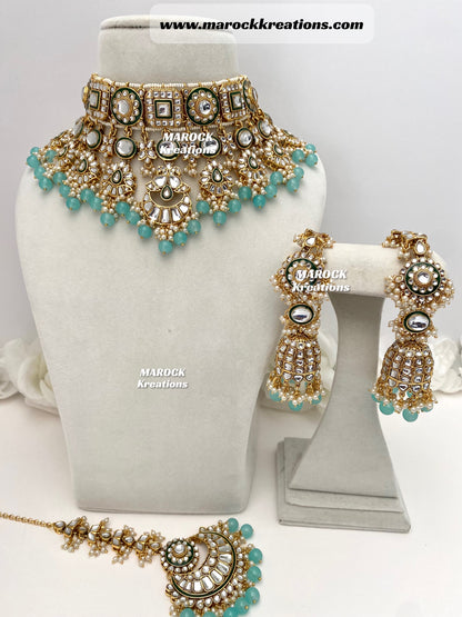 Mehak Premium Quality Kundan Statement Necklace set