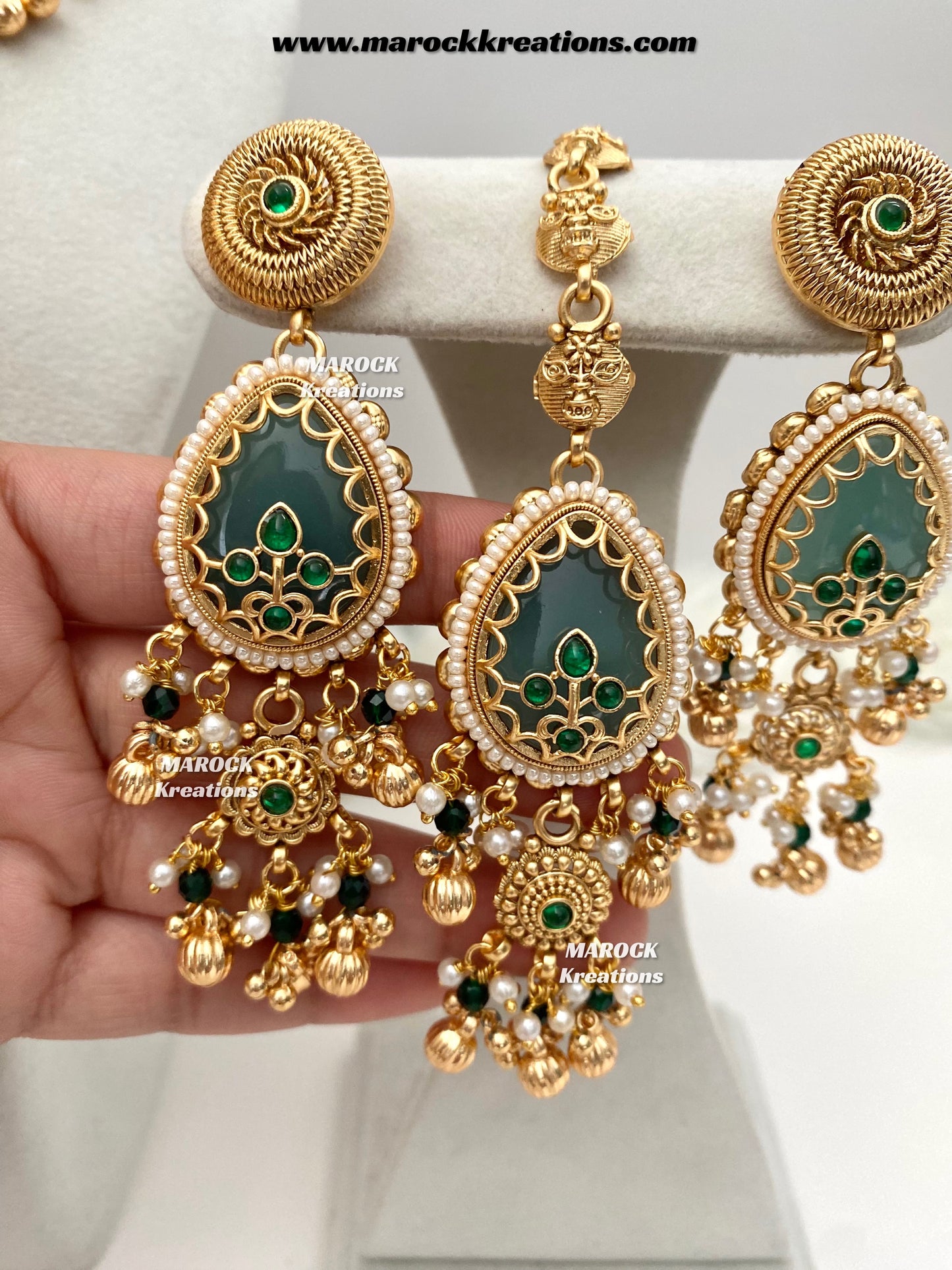 Kirat Premium Quality exclusive Gold Plated heritage necklace set