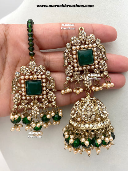 Sameena Premium Quality Pakistani Statement Rani haar set