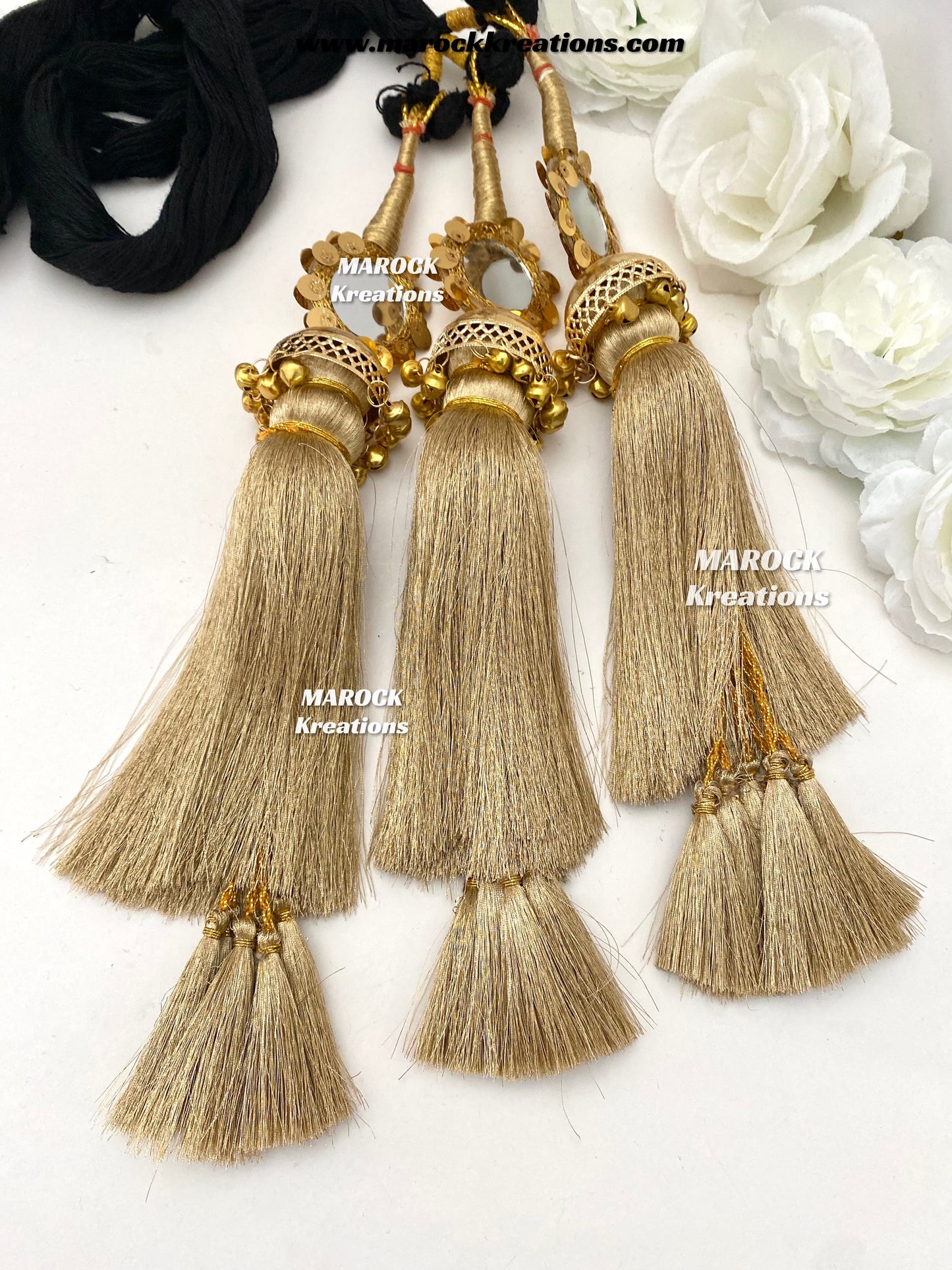 Traditional Mirror ghungroo Paranda/Hair dori/Jago braid accessories