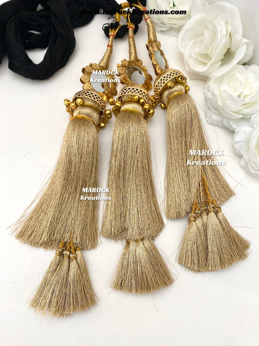 Traditional Mirror ghungroo Paranda/Hair dori/Jago braid accessories