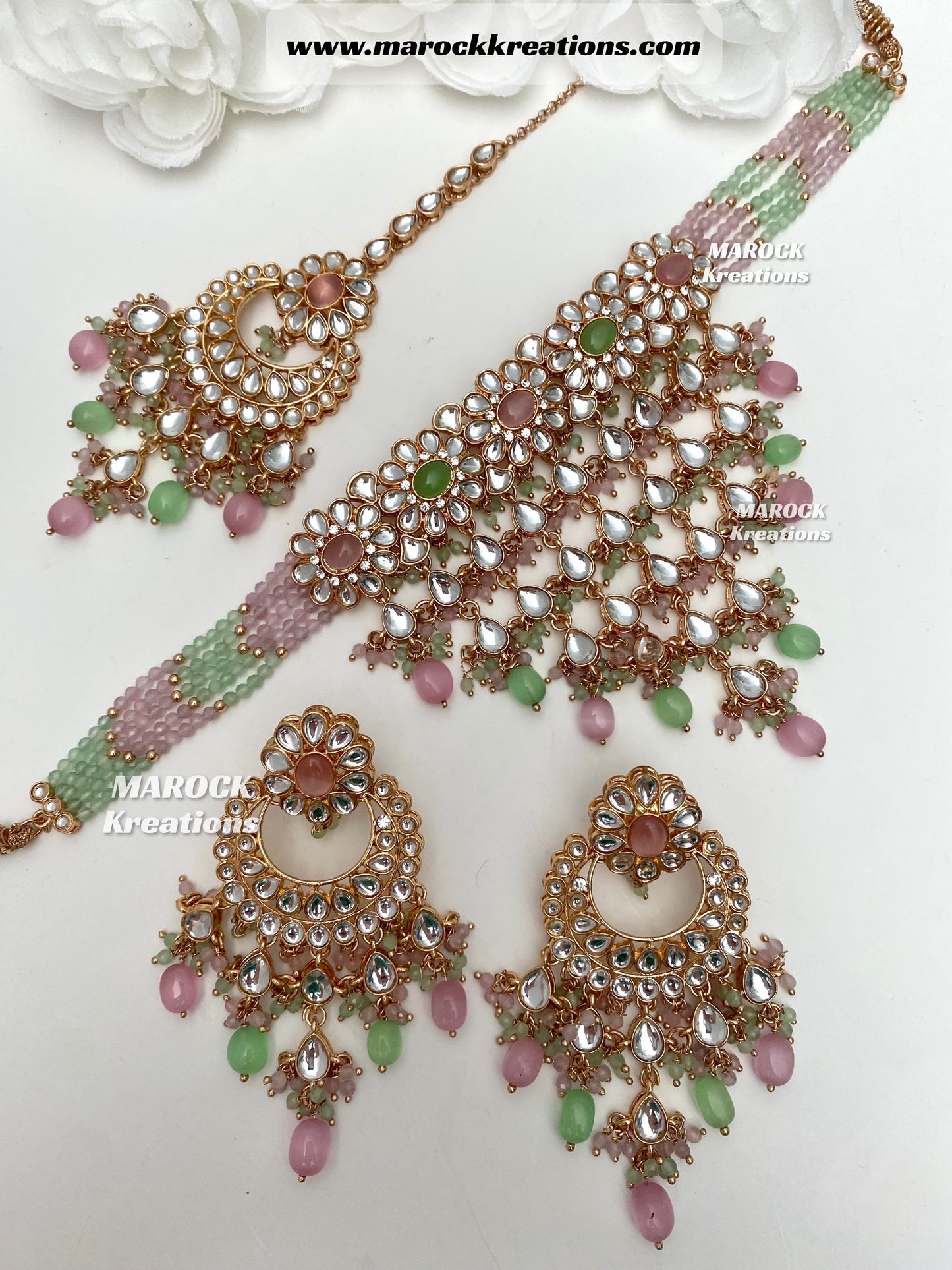 Yasmin premium quality Kundan Statement Choker set