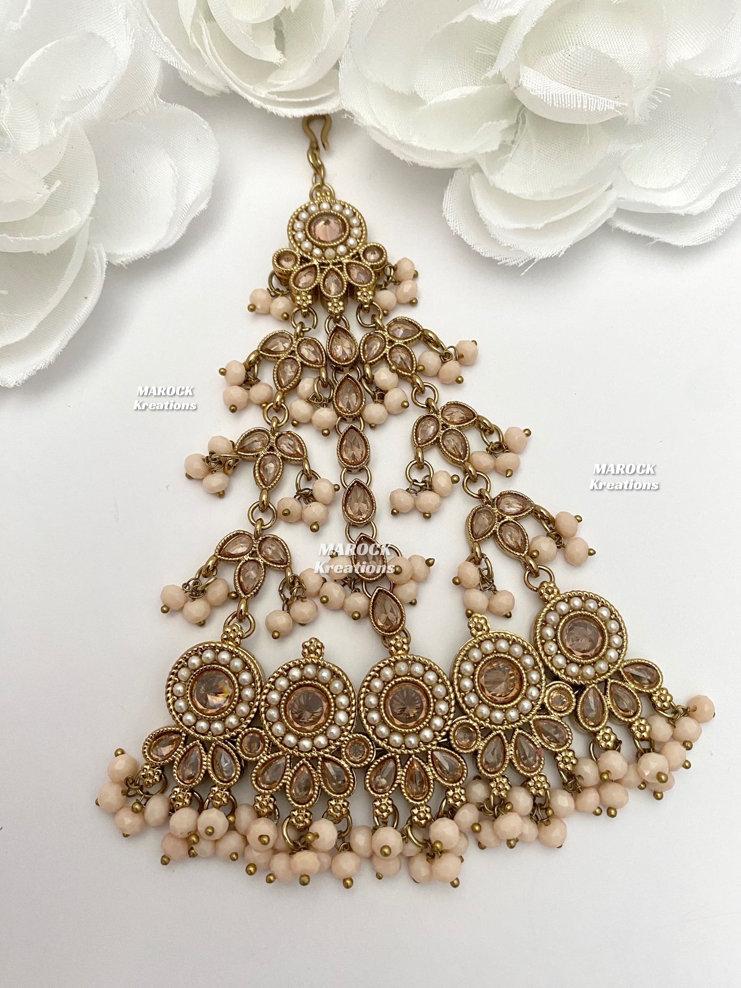 Antique Gold Polki Jhoomer/Passa