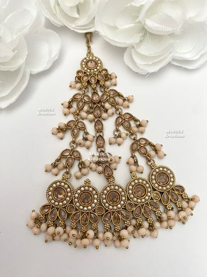 Antique Gold Polki Jhoomer/Passa