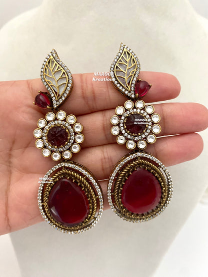 Angela Sabyasachi inspired Premium Quality Moissanite Kundan Necklace set