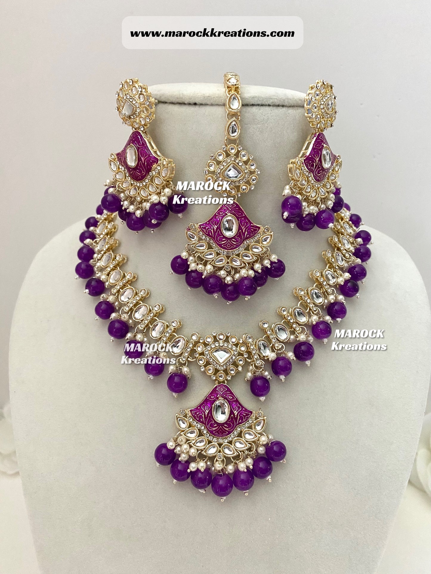 Myra Kundan Meenakari Necklace/Choker set