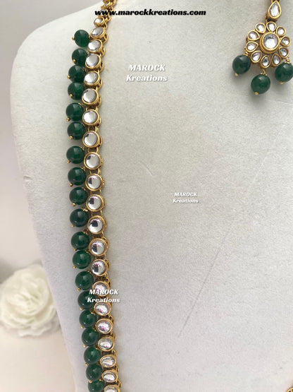 Premium Quality Kundan Rani haar set