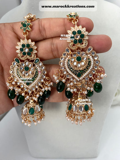 Farah Premium Quality Kundan Bridal set/Indian bridal jewelry