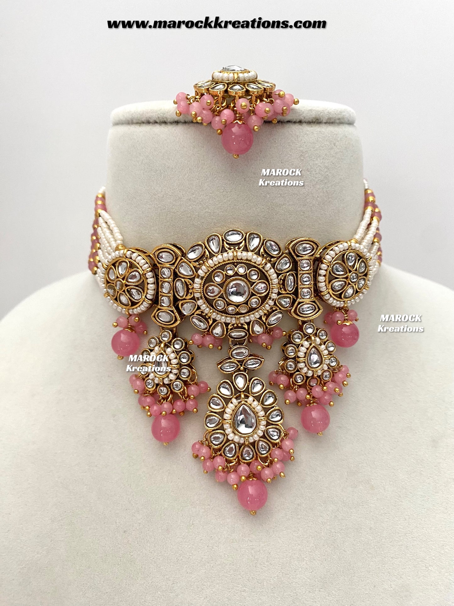 Shaneel Premium quality Kundan Choker set