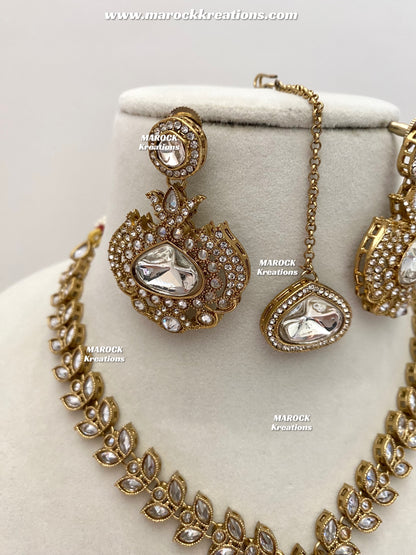 Laila Premium Quality Kundan Polki Statement Choker set