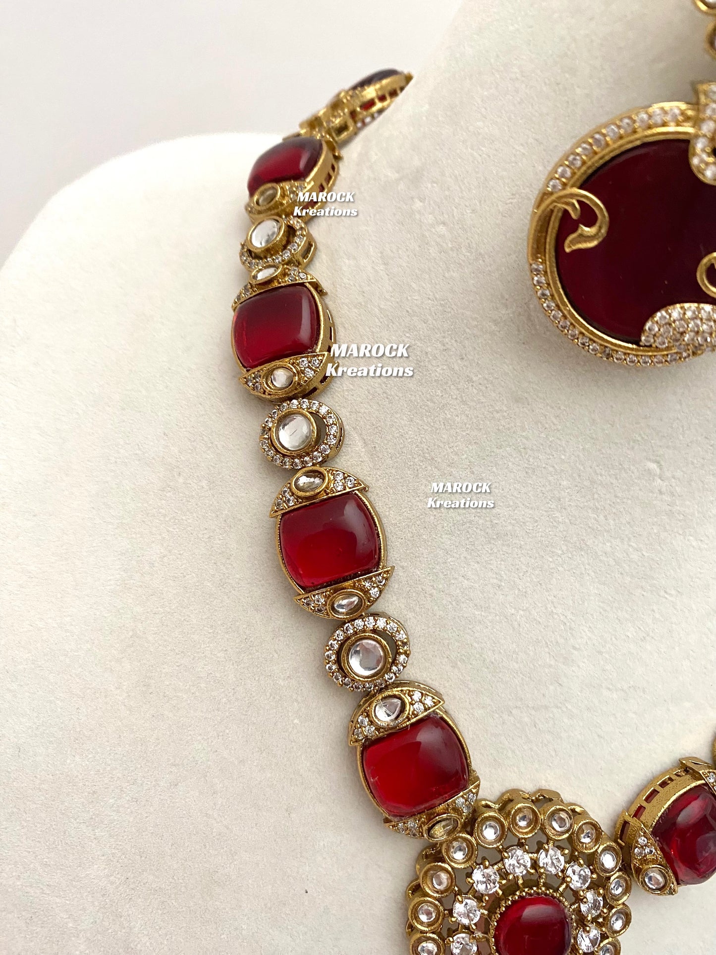 Haniya Sabyasachi inspired Premium Quality Moissanite Kundan Statement Necklace set
