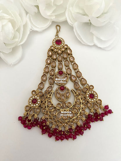 Antique Gold Polki Jhoomer/Passa