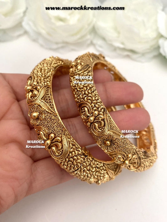 Kenny Premium Quality Gold plated handcrafted openable screw statement kade/bangles