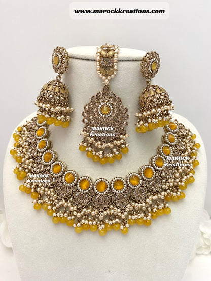 Aalia Antique Polki Necklace set