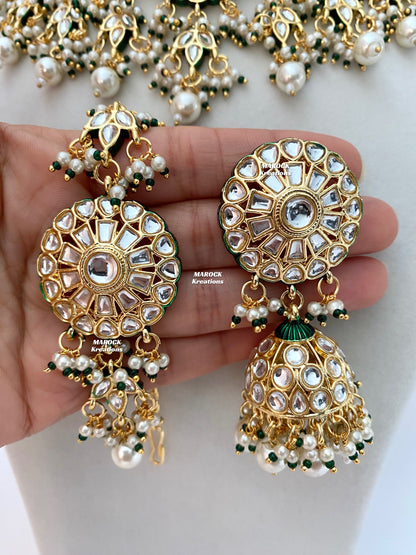 Premium Quality Thappa Kundan Statement Necklace sets