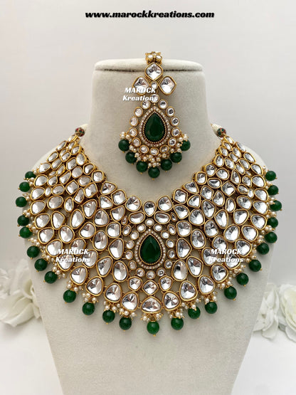 Ruhi Premium Quality Statement Kundan Necklace/Bridal set