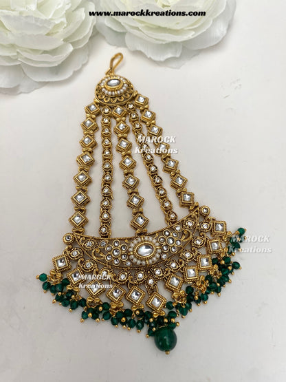 Madhavi Premium Quality Kundan Statement Bridal set