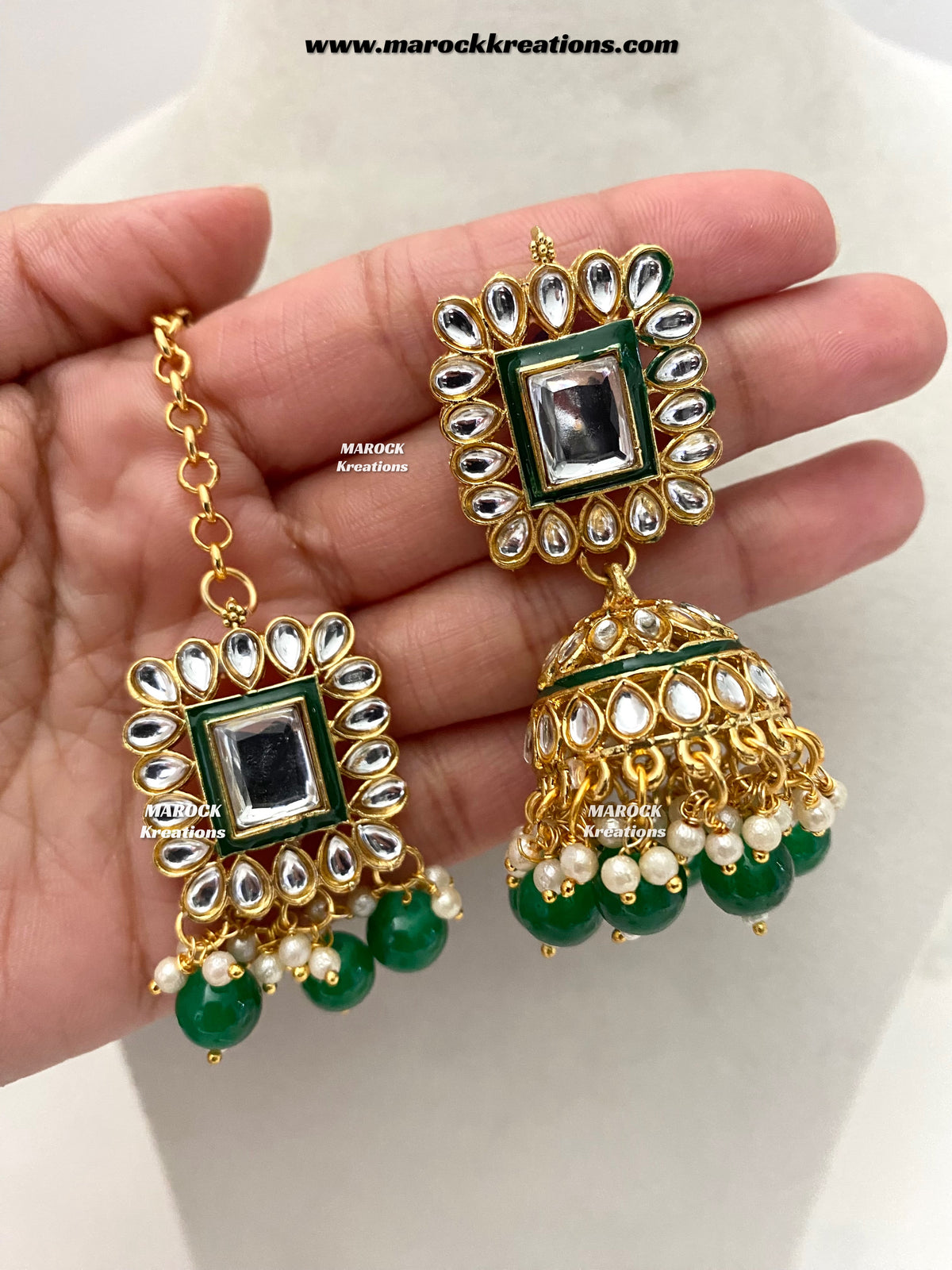 Prashi Kundan Rani haar set