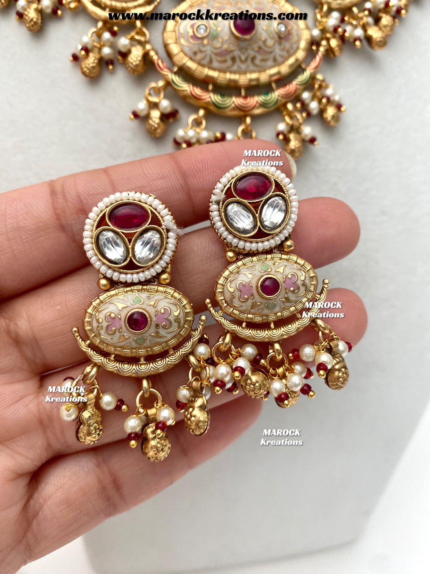 Susan Premium Quality Gold Plated Meenakari Necklace set