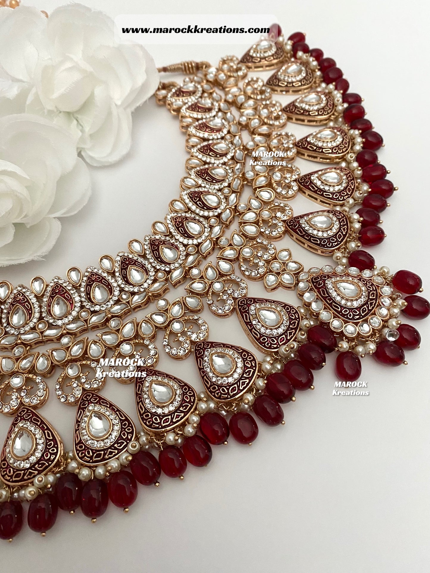 Premium Quality Kundan Meenakari Bridal set/Indian bridal jewelry