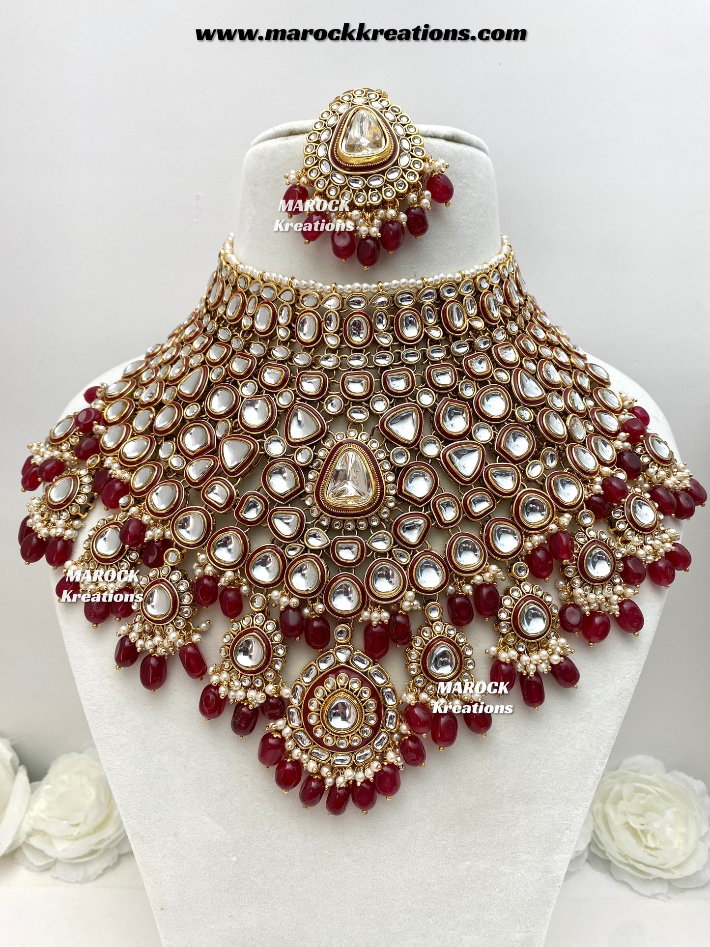Nayema Premium Quality Kundan Statement Bridal set