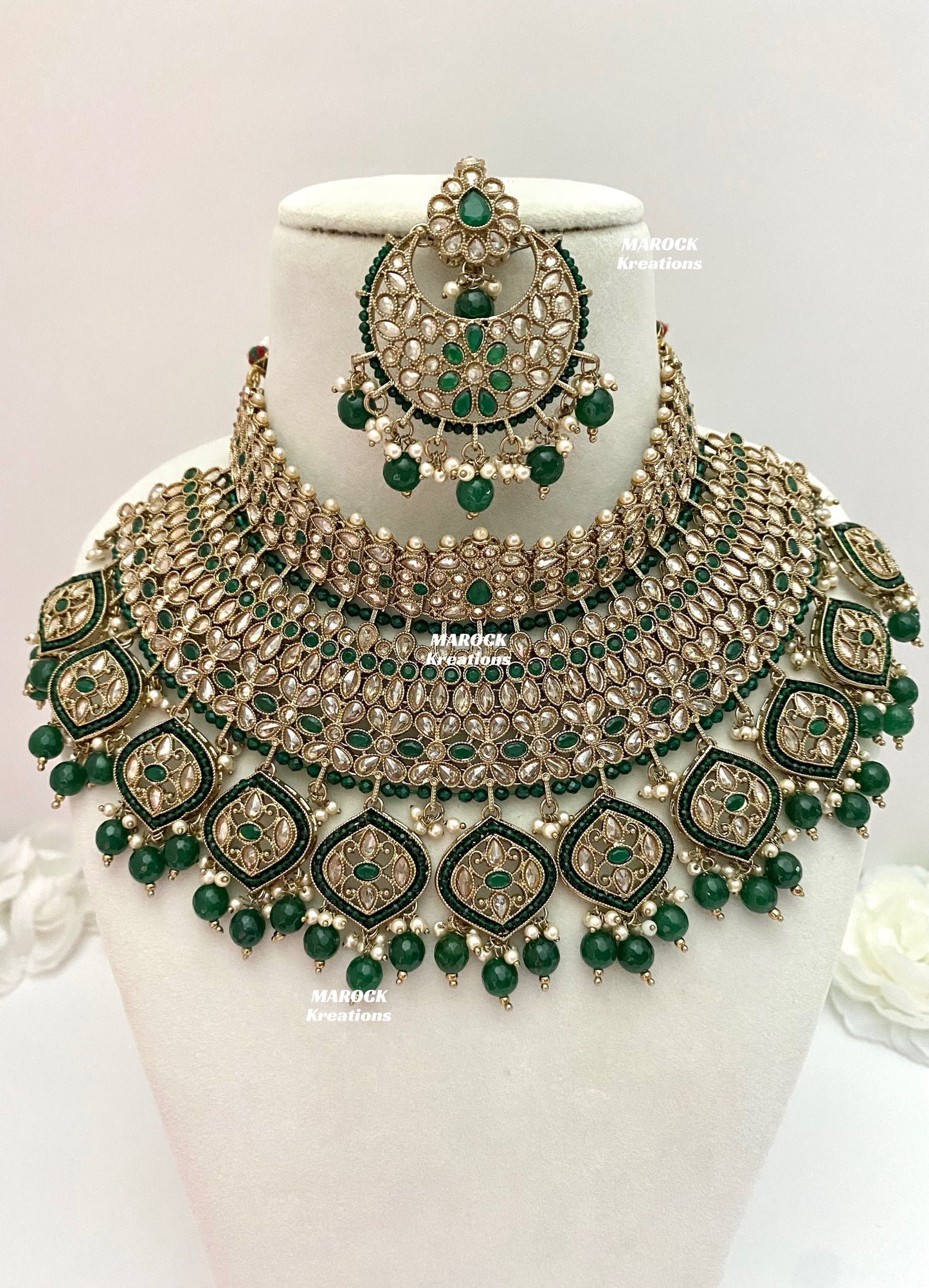 Tashi Premium Quality Polki Statement Bridal set