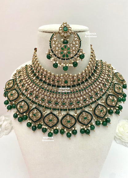 Tashi Premium Quality Polki Statement Bridal set