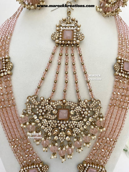 Sameena Premium Quality Pakistani Statement Rani haar set