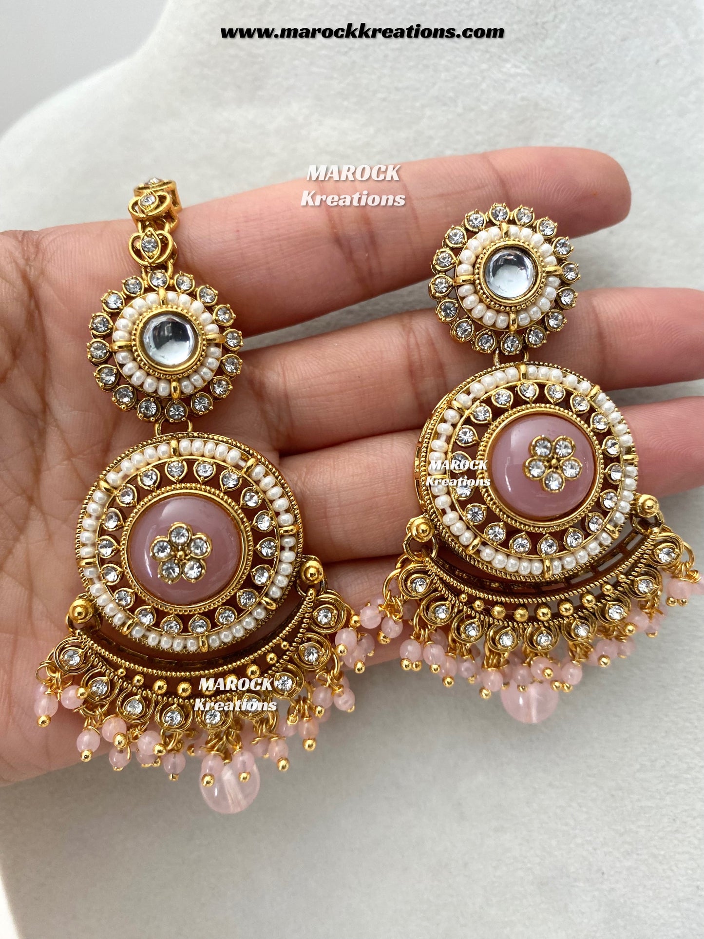 Kavitha Premium Quality Kundan Statement Necklace set