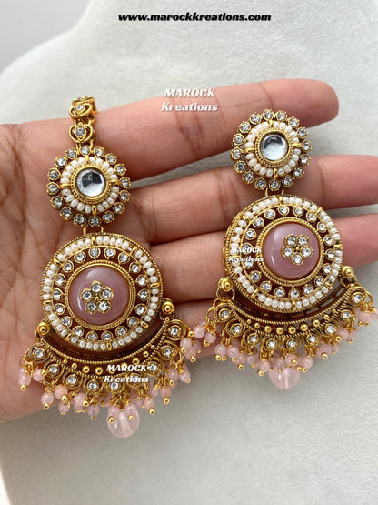 Kavitha Premium Quality Kundan Statement Necklace set