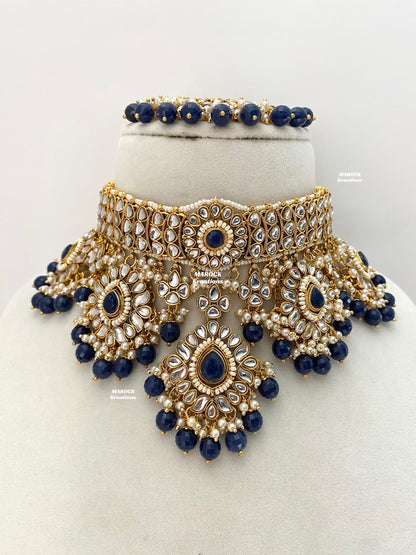 Bhavika Premium Quality Kundan choker/Necklace set