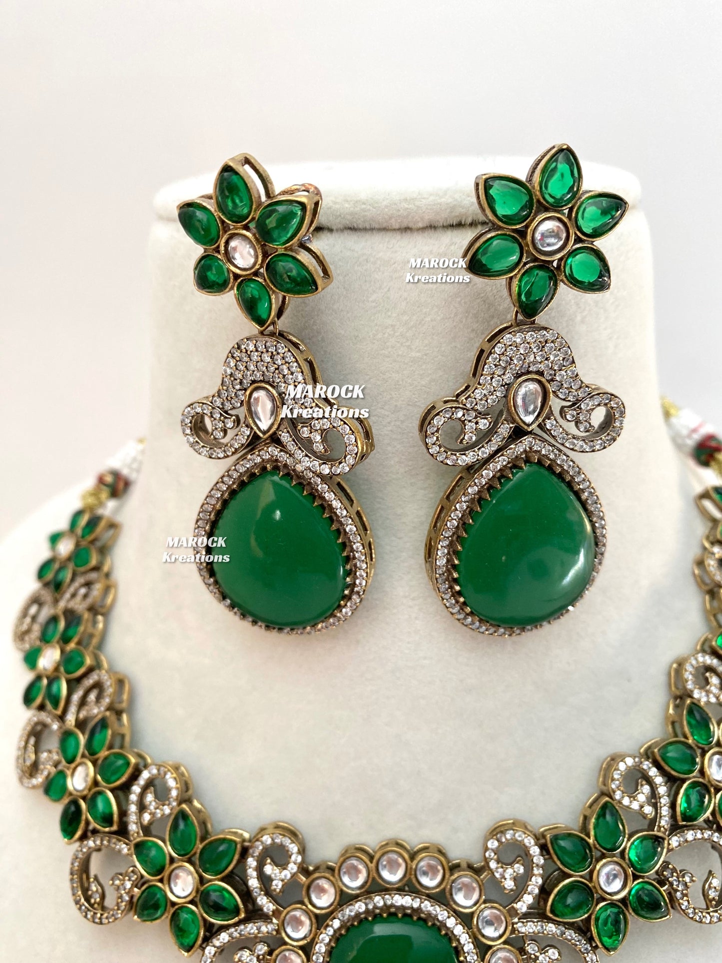 Freya Sabyasachi inspired Premium Quality Moissanite Kundan Necklace set