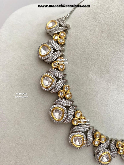 Malini Premium Quality tyani inspired  Kundan Necklace set