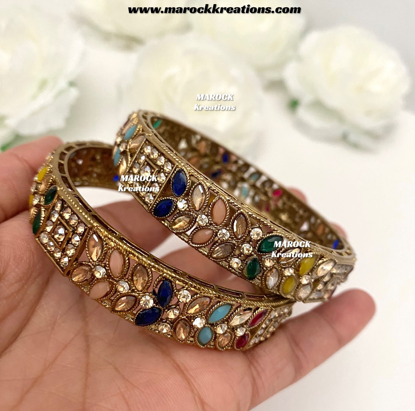 Antique Polki Bangles/Kade