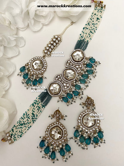 Amina Kundan Choker set