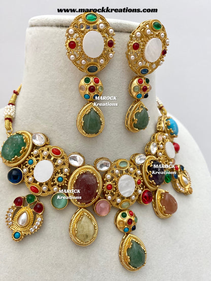 Zoyi Premium quality Sabyasachi inspired Statement necklace set