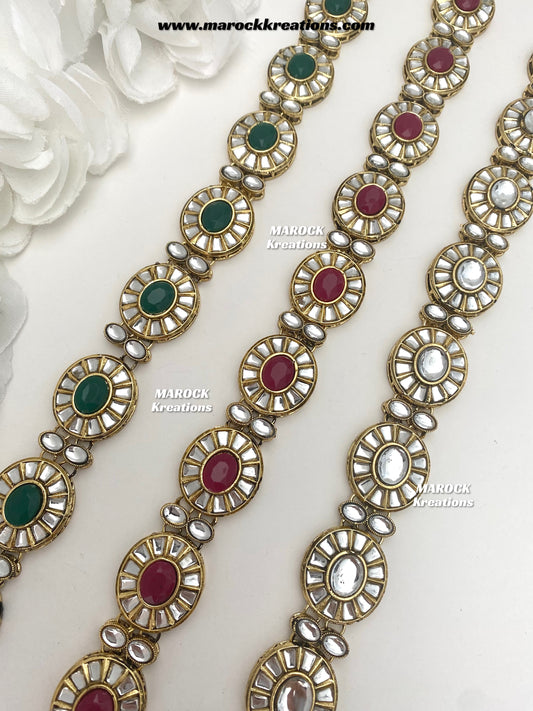 Premium Quality Kundan sheesh phool/head band/head piece