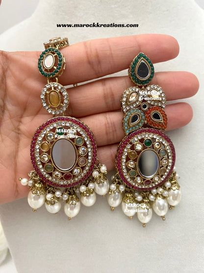 Resmin Premium Quality Mirror Choker set