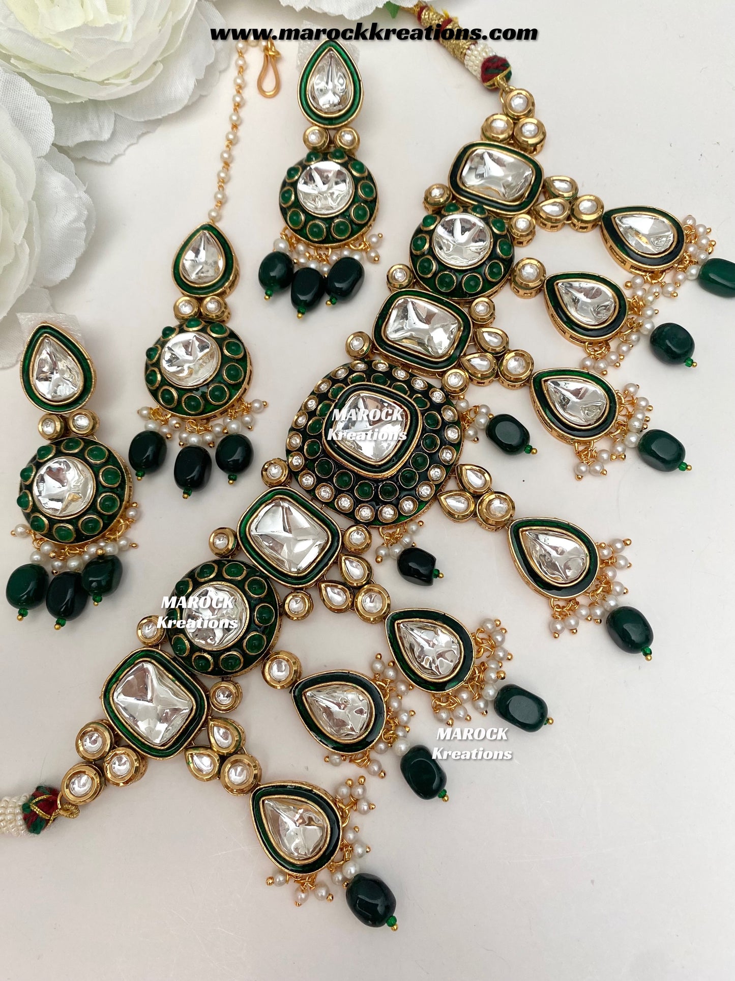Saliha Premium Quality uncut Kundan choker set