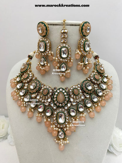 Premium Quality Kundan Statement Necklace set