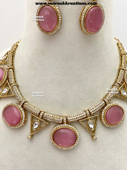 Madhu Premium Quality Tyani inspired Kundan Necklace set