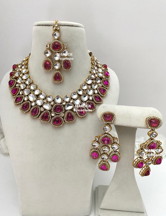 Patriza Sabyasachi inspired Premium Quality Kundan Statement Necklace set
