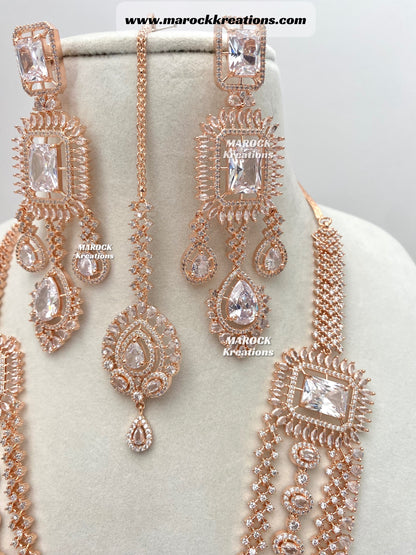 Rabia American Diamond 3 layers Rani Haar set