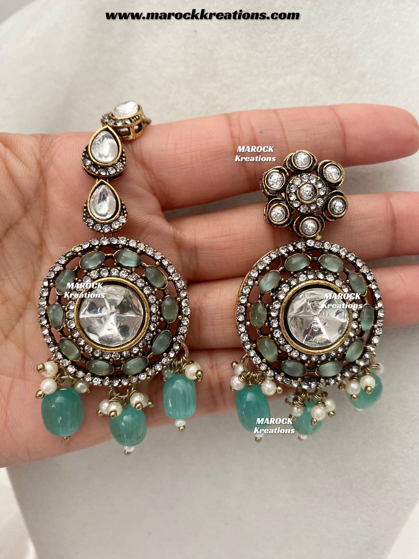 Luna Sabyasachi inspired Victorian Kundan Statement necklace set