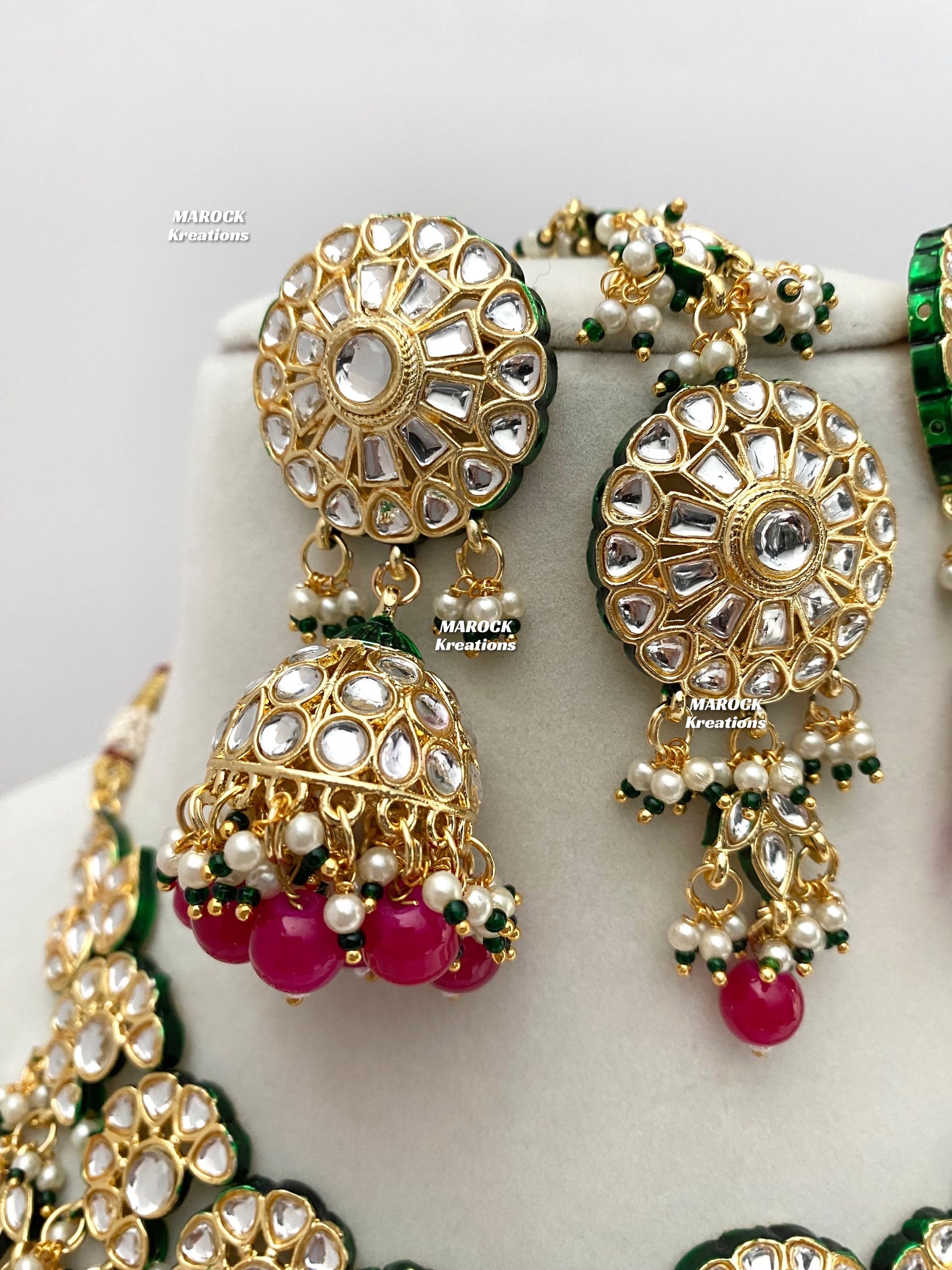 Premium Quality Thappa Kundan Statement Necklace sets