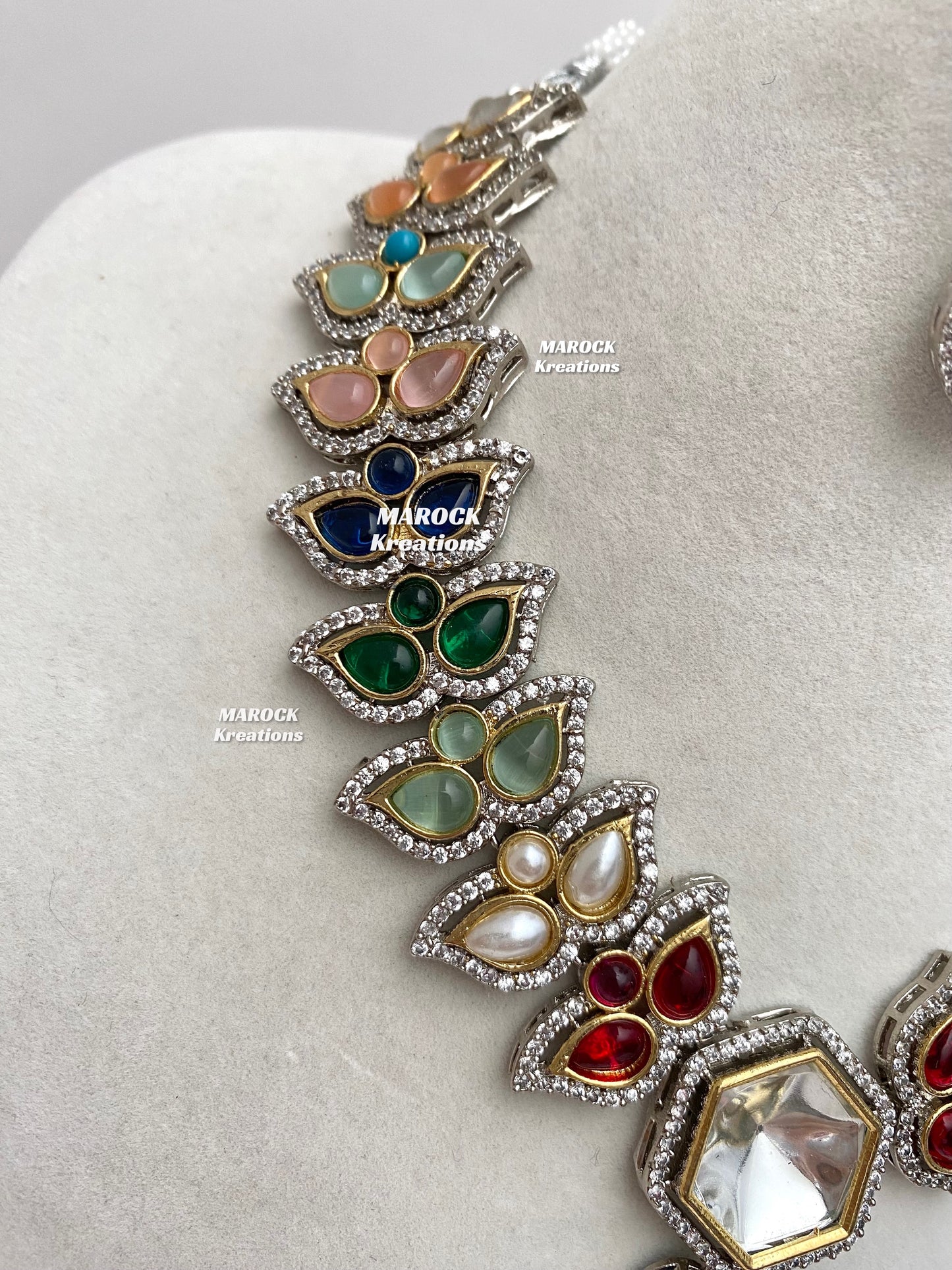 Katie Tyani inspired Premium Quality Kundan Statement Necklace set