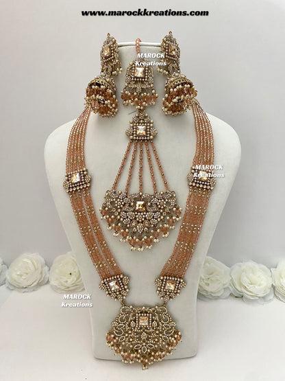 Sameena Premium Quality Pakistani Statement Rani haar set