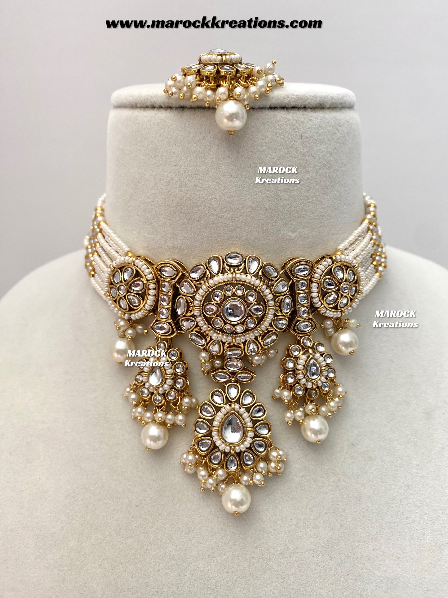 Shaneel Premium quality Kundan Choker set