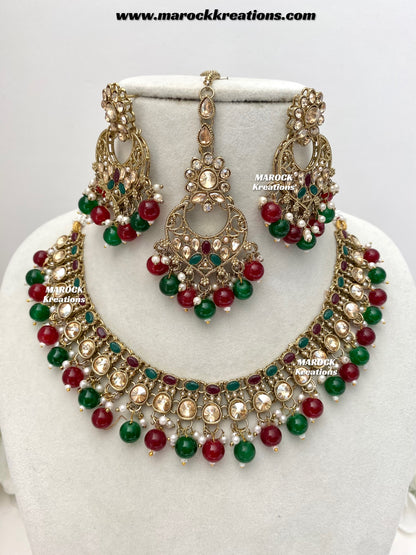 Shefa Polki Necklace set